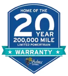 20-Year, 200,000-Mile Limited Powertrain Warranty' from Selma Auto Mall.