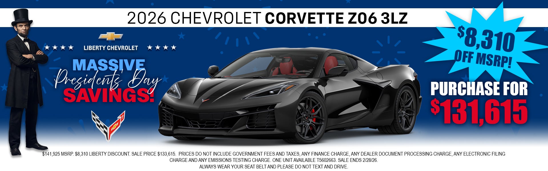 2026 CHEVROLET CORVETTE Z06 3LZ