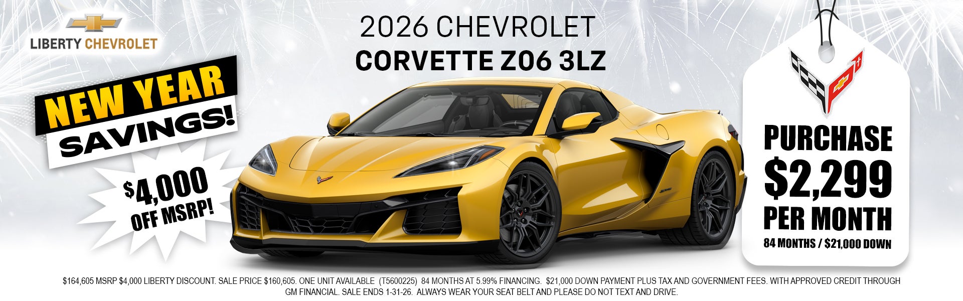 2026 Chevrolet Corvette Z06 3LZ