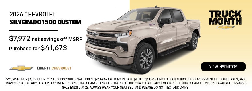 2026 Chevrolet Silverado 1500 Custom