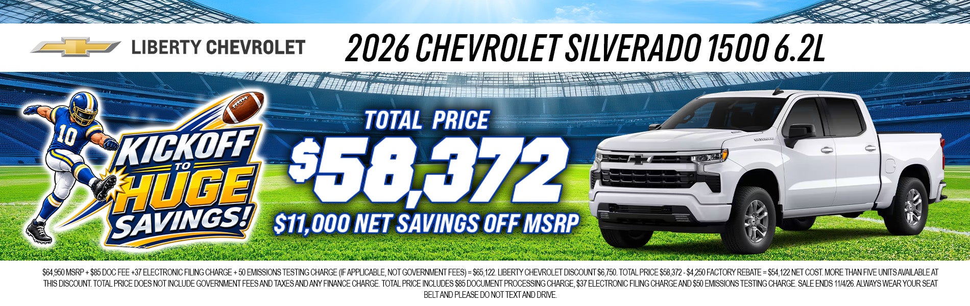 2026 CHEVROLET SILVERADO 1500 6.2L